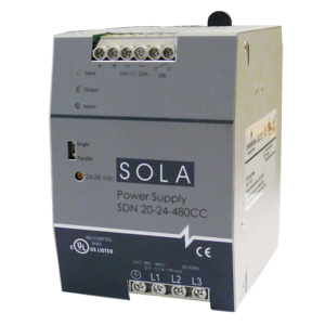Appleton Emerson SolaHD SDN-C Series High Performance DIN Rail Power Supplies 20 A 24 VDC 480 W