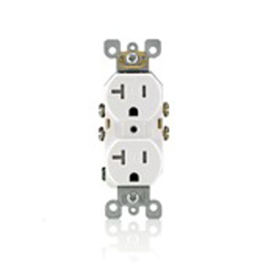 Leviton T5820 Series Duplex Receptacles 20 A 125 V 2P3W 5-20R Residential Tamper-resistant Brown