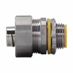 Eaton Crouse-Hinds LTB-SS Liquidator™ Series Straight Liquidtight Connectors Insulated 3/4 in Compression x Threaded Stainless Steel 304