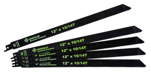 Emerson Greenlee 353 Reciprocating Saw Blades 14 TPI 12 in Metal<multisep/>Nail-embedded Wood<multisep/>Plastic