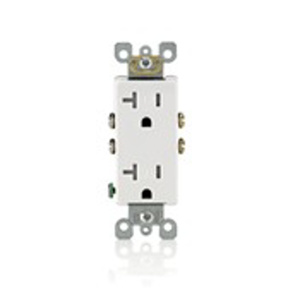 Leviton T5825 Series Duplex Receptacles 20 A 125 V 2P3W 5-20R Residential Decora® Tamper-resistant Gray