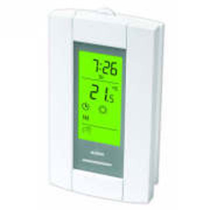 Ademco TH115 Series 7-Day Programmable Thermostat 120/240 VAC 5 mA White