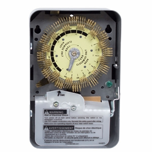 Intermatic T1900HD Series Time Clock Electromechanical 24 hr with 15 min Interval 20 A Metallic