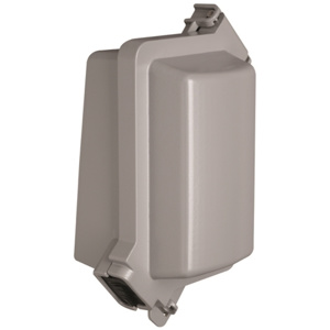 Pass & Seymour WIUC Series Weatherproof Extra Duty Outlet Box Covers 7-1/2 in x 4-5/8 in Polycarbonate Gray