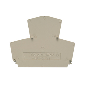 Weidmuller Klippon® W-Series Spring Connection with Clamping Yoke Technology End Plates Dark Beige