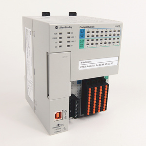 Rockwell Automation 1769 CompactLogix 5370 L1 Controllers 384 KB 24 VDC DIN Rail, Panel Mount