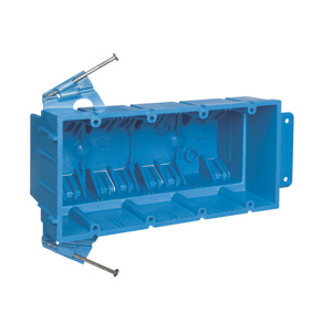 ABB Thomas & Betts Nonmetallic Switch / Outlet Boxes 4 Gang Nails New Work 3-3/16 in