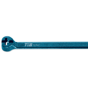ABB Cable Ties Locking 5-1/2 in Plenum Rated Blue 100 per Pack Weather-resistant