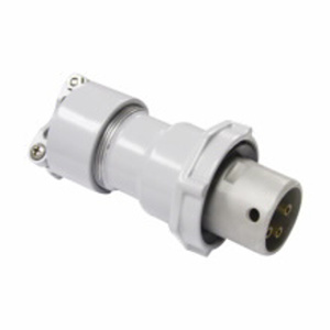 Eaton Crouse-Hinds PowerMate™ CCP Series Pin and Sleeve Plugs 3P4W 100 A 600 VAC/250 VDC 1 Phase Style 2