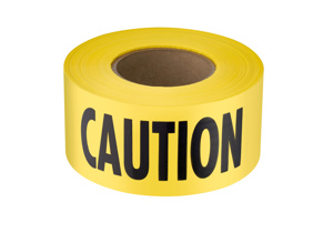 Milwaukee Barricade Tape Black on Yellow 3 in x 1000 ft Caution