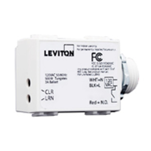 Leviton 3-Wire Relay Receiver, Threaded Mounts White