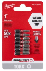 Milwaukee Impact Drill / Driver Bit Sets 7 Piece