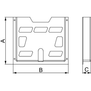 Square D Document Pockets  PS (polystyrene)