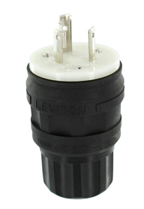 Leviton Wetguard® Locking Plugs 30 A 250 V 2P3W L6-30P Uninsulated Wetguard® Wet Location