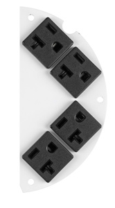 Hubbell Wiring Pre-wired Floor Box Faceplates / Subplates