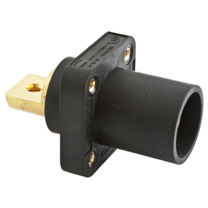 Hubbell Wiring HBLMRB Series Single Pole Receptacles 400 A Male 600 V Black 4 - 4/0 AWG Screw