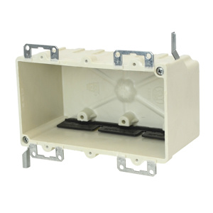 Allied Moulded fiberglassBOX™ 9313 Series Old Work Boxes with Metal Ears Switch/Outlet Box Ears, Wings Nonmetallic