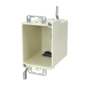 Allied Moulded fiberglassBOX™ 9368 Series Old Work Boxes with Metal Ears Switch/Outlet Box Ears, Wings 3-3/16 in Nonmetallic