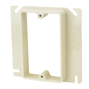 Allied Moulded FiberglassBox™ 9345 Series 4 Square 1-Device Plaster Rings Nonmetallic 0.75 in