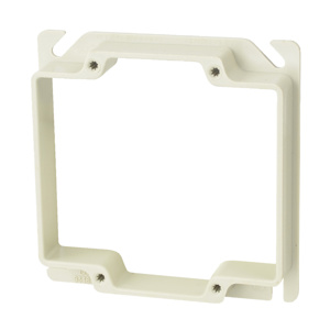 Allied Moulded FiberglassBox™ 9346 Series 4 Square 1-Device Plaster Rings Nonmetallic 0.75 in