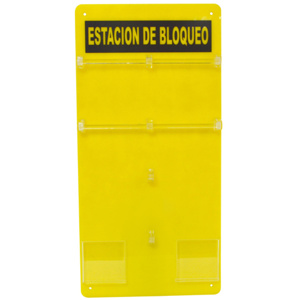 Brady 20-Lock Padlock Boards Black on Yellow Acrylic