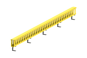 Commscope FiberGuide® Vertical Duct Kit 2 in x 4 in x 6 ft Yellow Hinge Cover Included