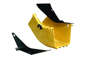 Commscope Fiberguide® Raceway Up Elbows 45 deg Yellow Thermoplastic