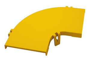 Commscope Fiberguide® Raceway Elbow Covers 90 deg Yellow Thermoplastic Snap-on