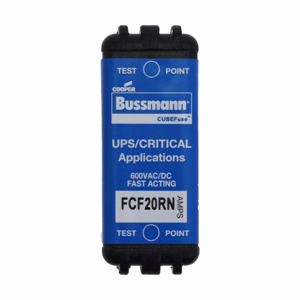 Eaton Bussmann FCF Series Fast Acting Class CF Semiconductor Fuses 20 A 600 V 300/50 kA