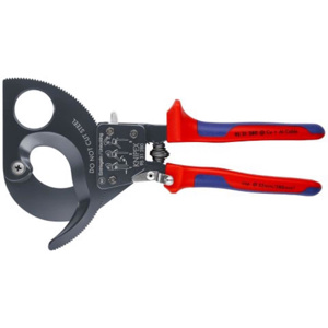 Knipex Tools Ratcheting Cable Cutters Blue/Red Straight