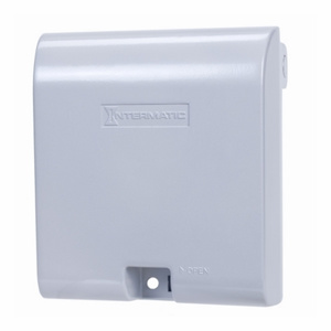Intermatic WP1000MX Series Weatherproof Extra Duty Outlet Box Covers Aluminum Die Cast 2 Gang Gray