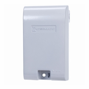 Intermatic WP1000MX Series Weatherproof Extra Duty Outlet Box Covers 6-3/8 in x 3-7/8 in Aluminum Die Cast Gray