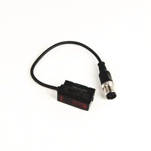 Rockwell Automation 42JT VisiSight Teach Miniature Rectangular Photoswitch Photoelectric Sensors 13 m (42.7 ft) 4-Pin DC Micro QD On 152 mm (6 in) Pigtail