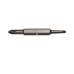Klein Tools 32 Double-ended Reversible Screwdriver Bits Phillips/Square NO 2 Phillips/NO 1 Squared