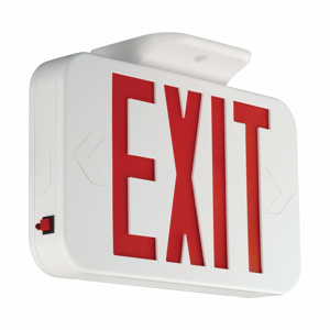 HLI Solutions Inc CE Series LED Exit Lights Universal Red Damp Location