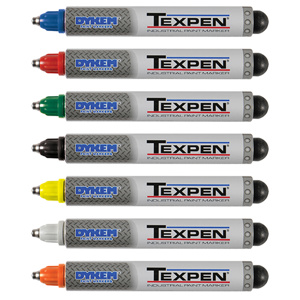 ITW Dymon TEXPEN® Series Ball Tip Paint Markers White