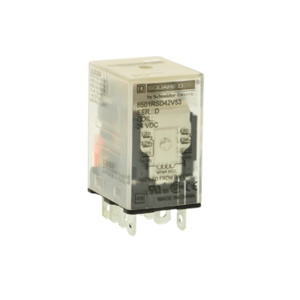 Square D 8501R Harmony™ Miniature Plug-in Ice Cube Relays 24 VDC Square Base 14 Blade 15 A 4PDT