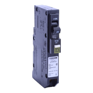 Square D QO™ Series Combination AFCI Molded Case Plug-in Circuit Breakers 20 A 120 VAC 10 kAIC 1 Pole 1 Phase