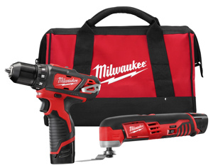 Milwaukee M12™ 2-Tool Cordless Combination Kits 3/8 in Drill/Driver, Multi-tool 12 V