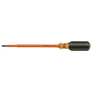 Klein Tools Cabinet Slotted Tip Insulated Screwdrivers 3/16 in 7.00 in Round