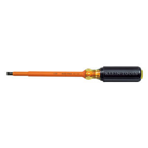 Klein Tools Cabinet Slotted Tip Insulated Screwdrivers 5/16 in 7.00 in Round