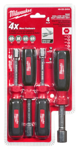 Milwaukee SAE Hollow Shaft Nutdriver Sets 4 Piece