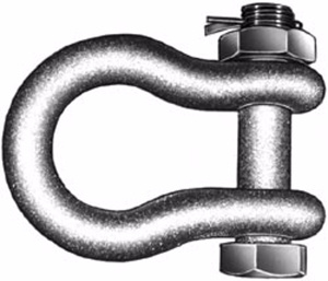 Hubbell Power Anchor Shackles Steel 6 in 1.5 in
