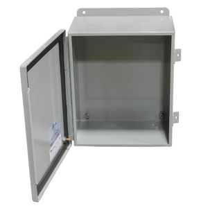 <em class="search-results-highlight">Milbank</em> Wall Mount Continuous Hinge Junction Boxes 24 x 24 x 9 in Without Knockouts Gray NEMA 12