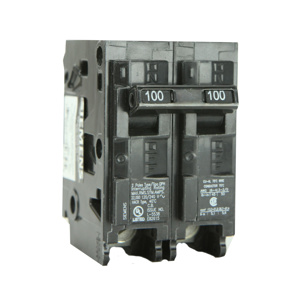 Milbank QP Series Molded Case Plug-in Circuit Breakers 100 A 120/240 VAC 22 kAIC 2 Pole 1 Phase