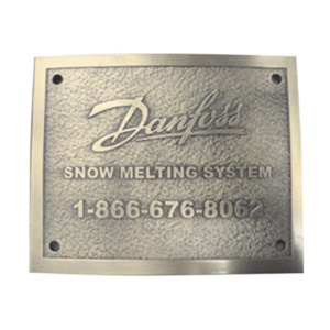 Danfoss 088 Series Snow Melting Nameplates Thermostat