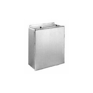 Hubbell Wiegmann Wall Mount Continuous Hinge Cover Weatherproof Enclosures Stainless Steel 12 x 12 x 6 in 16 ga NEMA 4X