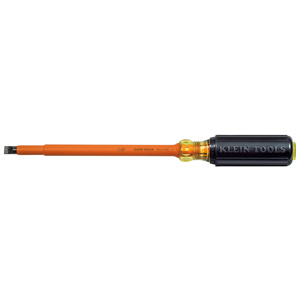 Klein Tools Keystone Slotted Tip Screwdrivers 3/8 in 8.00 in Round