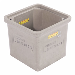 Hubbell Lenoir City Underground Electrical Enclosure Boxes Tier 15 Polymer Concrete 8 x 8 x 12 in