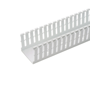 Panduit Panduct® Type F Narrow Slot Wiring Duct 6 in x 4 in x 6 ft White Cover Not Included